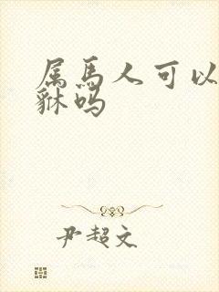 属马人可以带貔貅吗