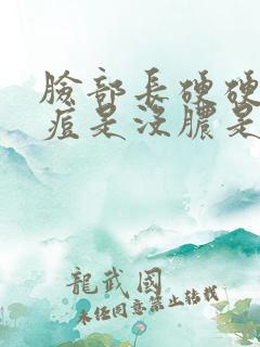 脸部长硬硬的痘痘是没脓是怎么回事