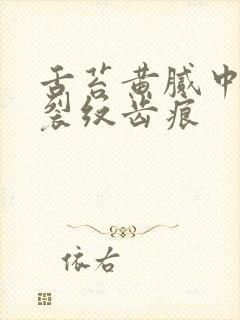 舌苔黄腻中间有裂纹齿痕