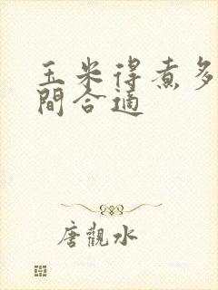 玉米得煮多长时间合适