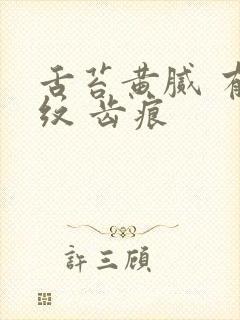 舌苔黄腻 有裂纹 齿痕