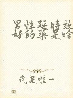 男性延时效果最好的药是啥