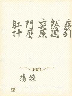 肛门突然疼痛是什么原因引起的