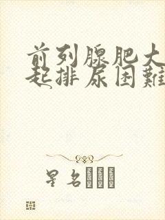 前列腺肥大可引起排尿困难