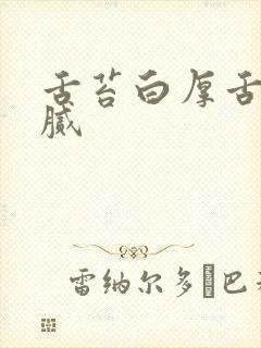 舌苔白厚舌根黄腻