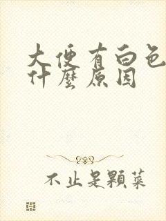 大便有白色粘液什么原因