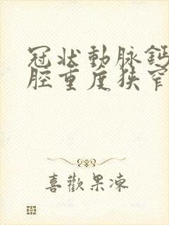 冠状动脉钙化管腔重度狭窄