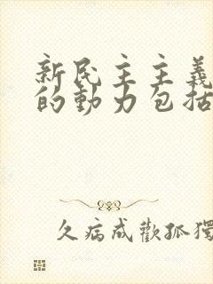 新民主主义革命的动力包括: