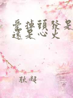 爱掉头发是肝火还是心火