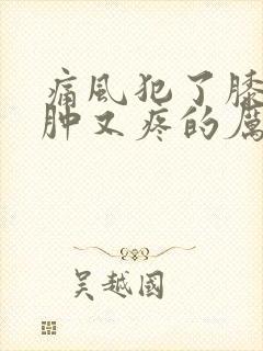 痛风犯了膝盖又肿又疼的厉害怎么办