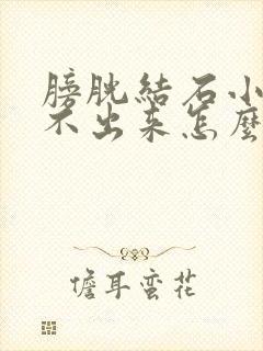 膀胱结石小便尿不出来怎么治疗