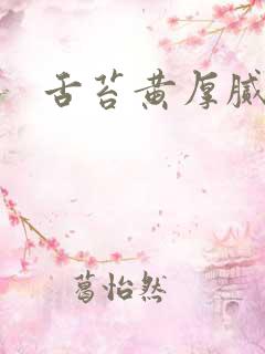 舌苔黄厚腻口臭