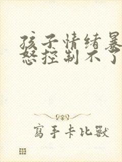 孩子情绪暴躁易怒控制不了