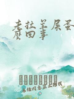 老拉羊屎蛋是怎么回事