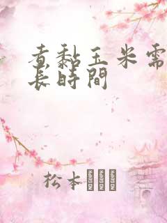 煮黏玉米需要多长时间