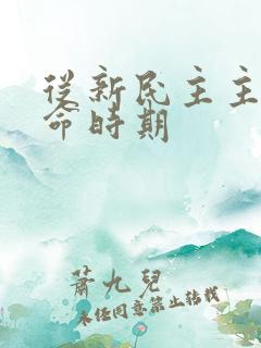 从新民主主义革命时期