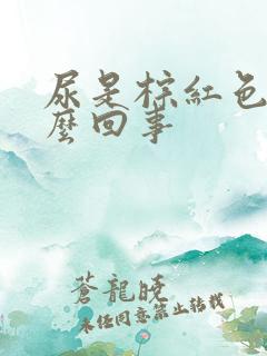 尿是棕红色的怎么回事