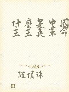 什么是中国新民主主义革命的开端