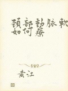 颈部动脉软斑块如何疗