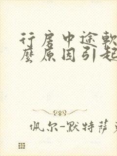 行房中途软是什么原因引起的