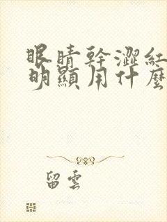 眼睛干涩红血丝明显用什么眼药水