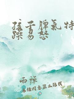 孩子脾气特别暴躁易怒