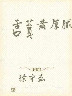 舌苔黄厚腻口苦口臭