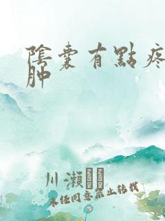 阴囊有点疼有点肿