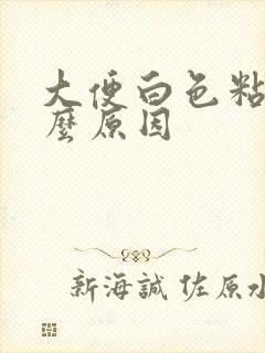 大便白色粘液什么原因