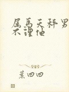 属马天秤男你越不理他