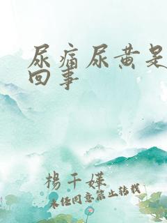 尿痛尿黄是怎么回事