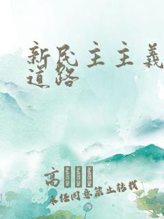 新民主主义革命道路