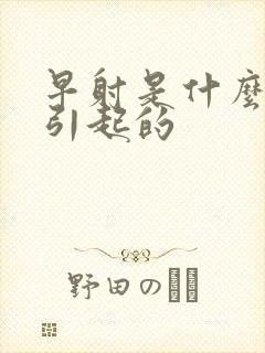 早射是什么病因引起的