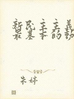 新民主主义革命最基本的动力是.