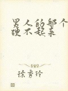 男人的那个东西硬不起来