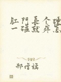 肛门长个硬疙瘩一碰就疼怎么回事