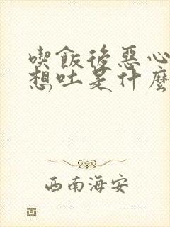 吃饭后恶心反胃想吐是什么原因