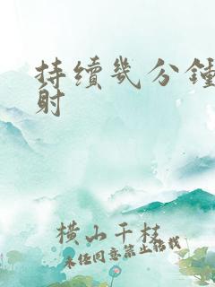 持续几分钟算早射