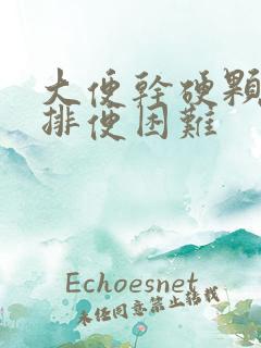 大便干硬颗粒状排便困难