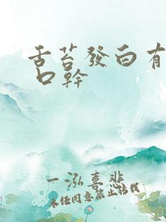 舌苔发白有齿痕 口干