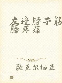 左边脖子筋带肩膀疼痛