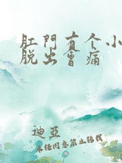 肛门有个小肉球脱出会痛