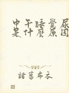 中午睡觉尿多,是什么原因