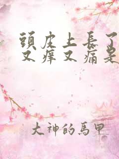 头皮上长了疙瘩又痒又痛是怎么回事