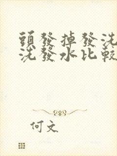 头发掉发洗什么洗发水比较好