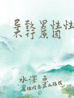导致男性性功能不行原因