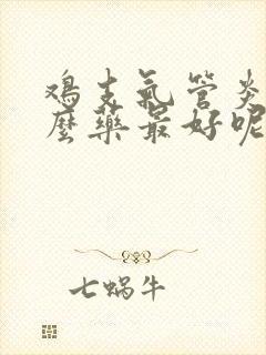 鸡支气管炎吃什么药最好呢