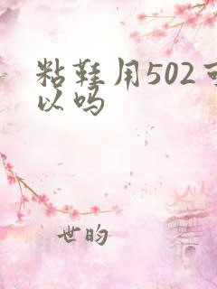 粘鞋用502可以吗