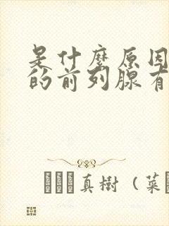 是什么原因引起的前列腺有增生症