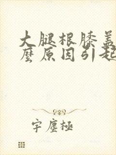 大腿根膝盖疼什么原因引起的